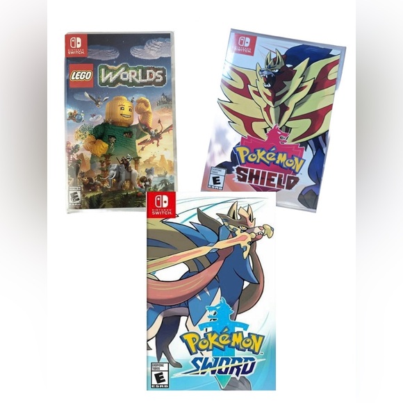 Nintendo Switch Console with Red and Blue Joy-Con and Accessories - Picture 10 of 14